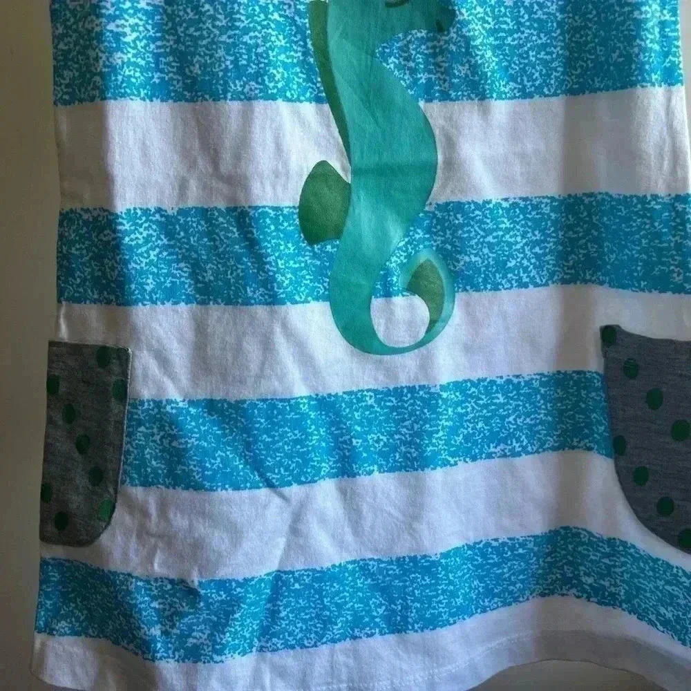 GIRLS SOPHIE AND SAM DRESS WITH SEAHORSE SIZE 2T NWT